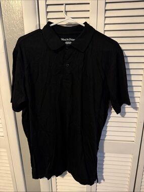 Wool & Prince Men's Black Polo Shirt